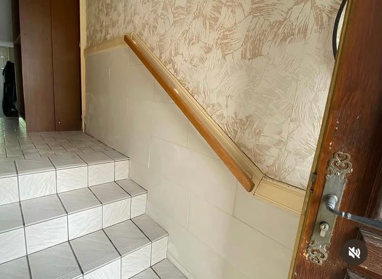 Carrelage mural d'escalier à Commercy - Commercy - chantier rénovation