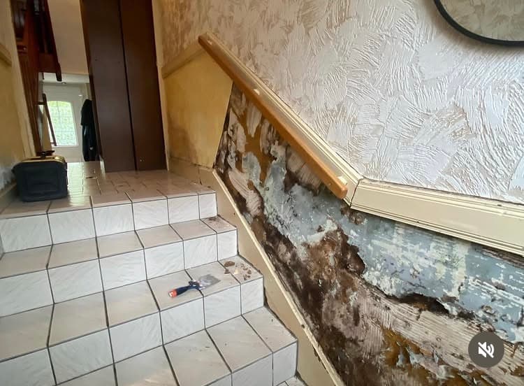 Carrelage mural d'escalier à Commercy - photo de rénovation 1