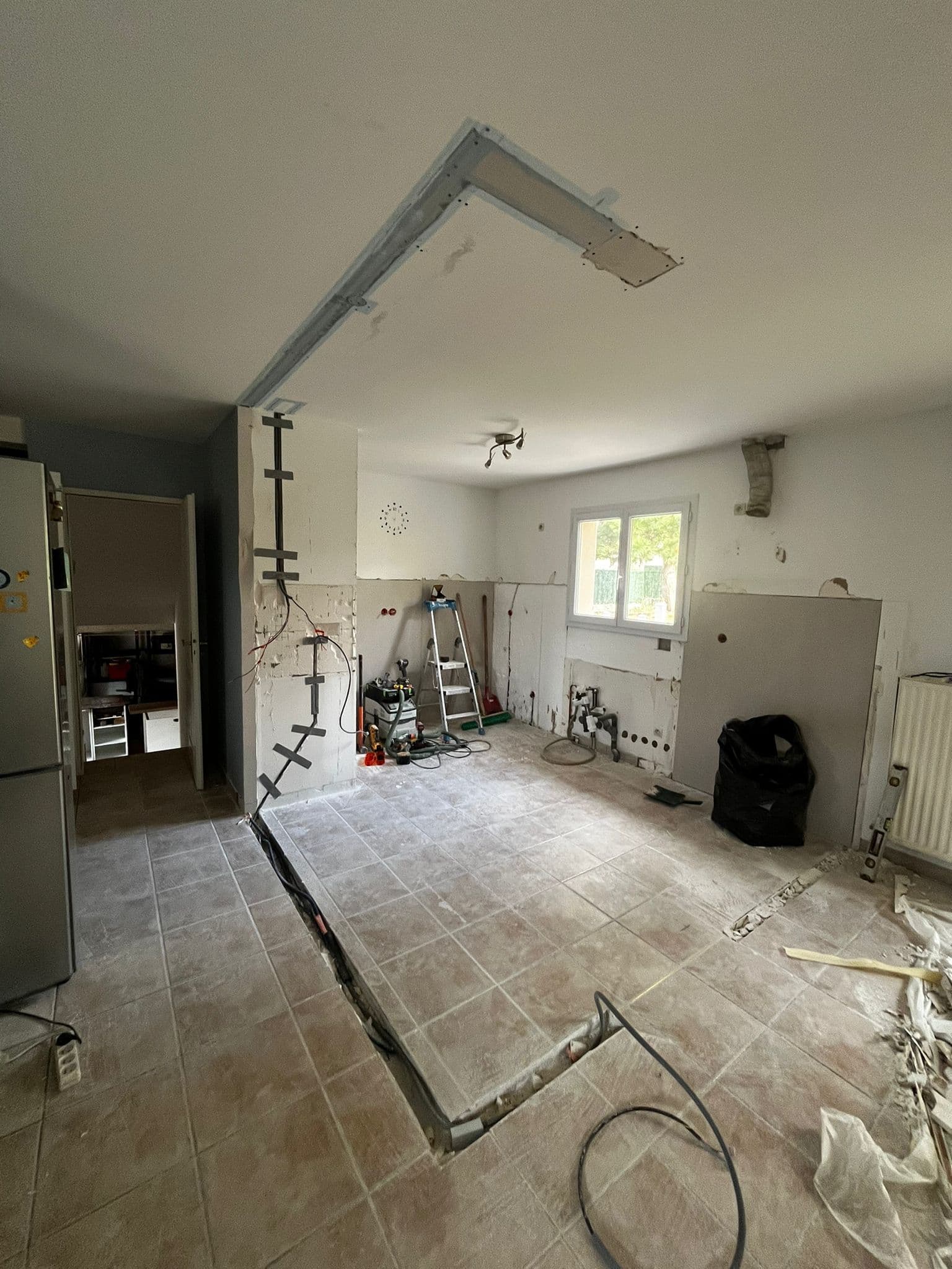 Rénovation séjour/cuisine à Pagny-sur-Moselle - photo de rénovation 2