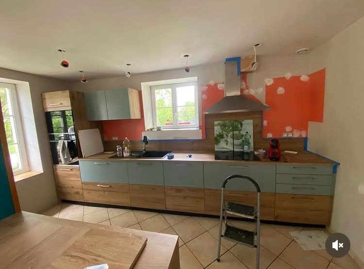 Peinture salle à manger et cuisine à Toul - photo de rénovation 1