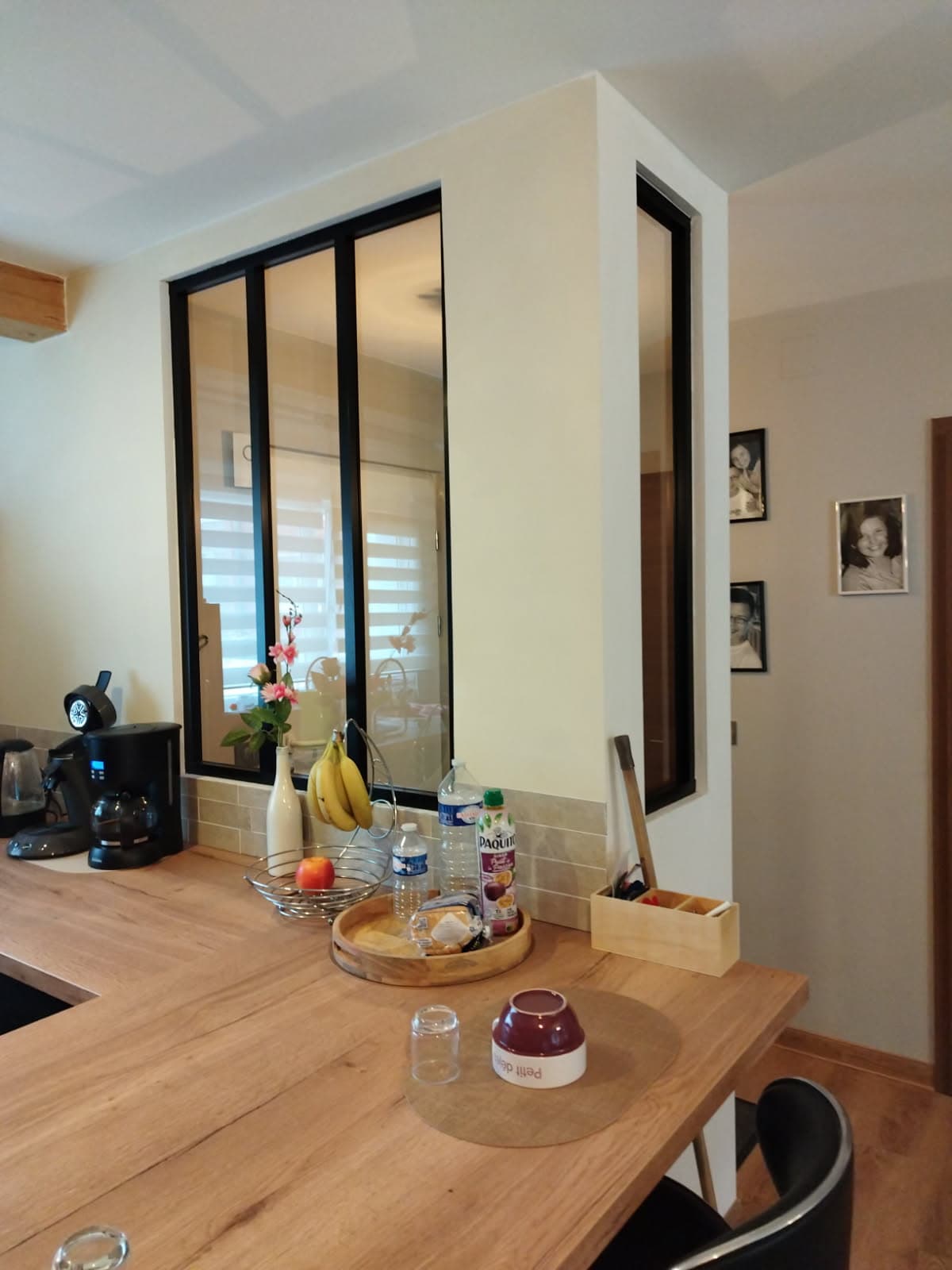 Création d'une cloison avec deux verrières à Jarville-la-Malgrange - Jarville-la-Malgrange - chantier rénovation